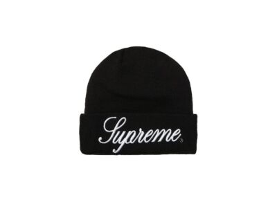 Supreme New Era Script Beanie Black | eBay