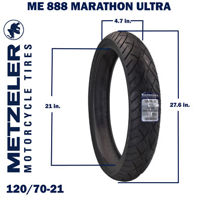 Metzeler ME 888 Marathon Ultra Front 120/70-21 62V Motorcycle Tire