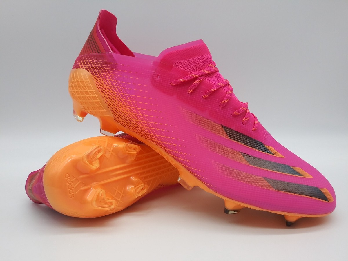 Adidas Men Rare X Ghosted.1 FG FW6897 Pink Orange Soccer Cleats