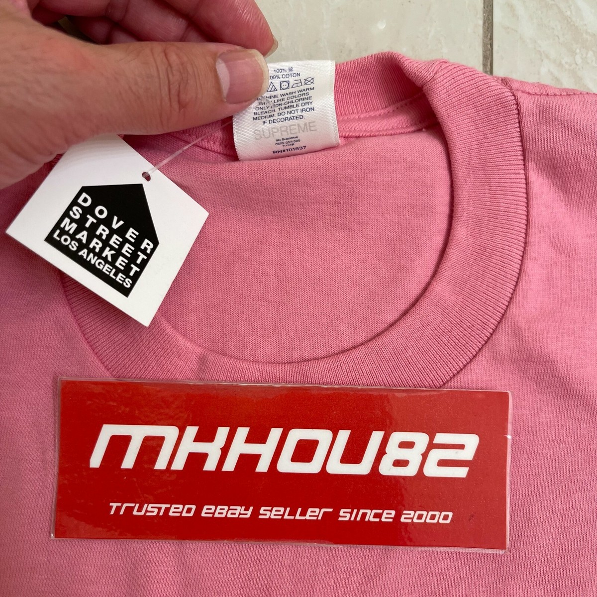 New Supreme Rocker Tee T-Shirt Pink Fall Winter 2021 FW21 Size