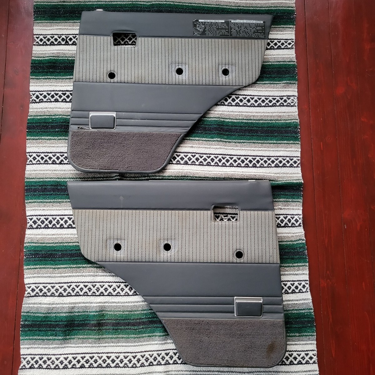 80-87 Toyota HJ62 Land Cruiser OEM 60 Series Rear Door Card Panel