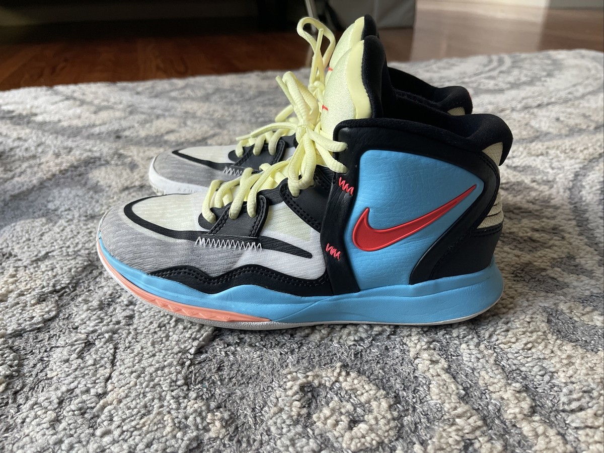Size 5 - Nike Kyrie 8 Infinity SE BG White Citron Tint Baltic Blue