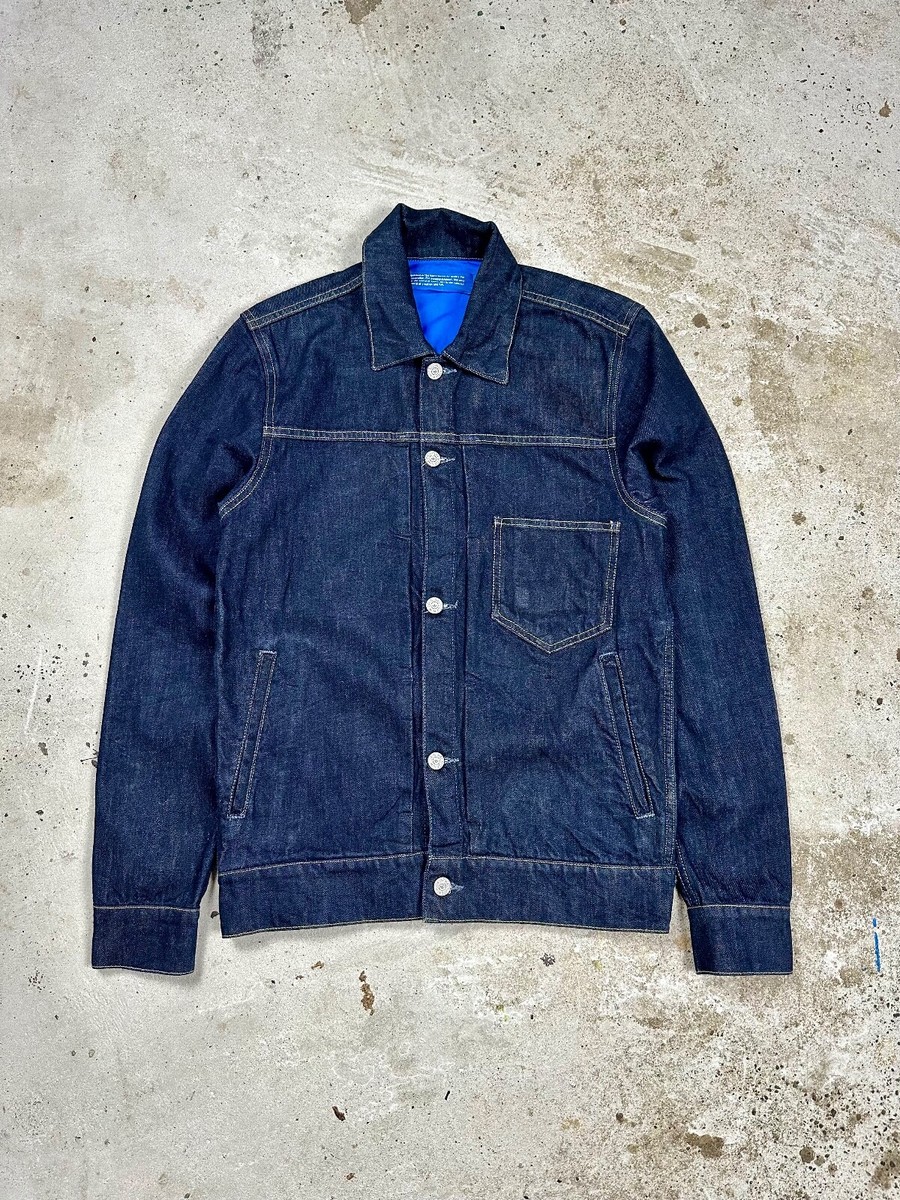 Vintage Adidas One Pocket Denim Jacket Navy Jeans | eBay