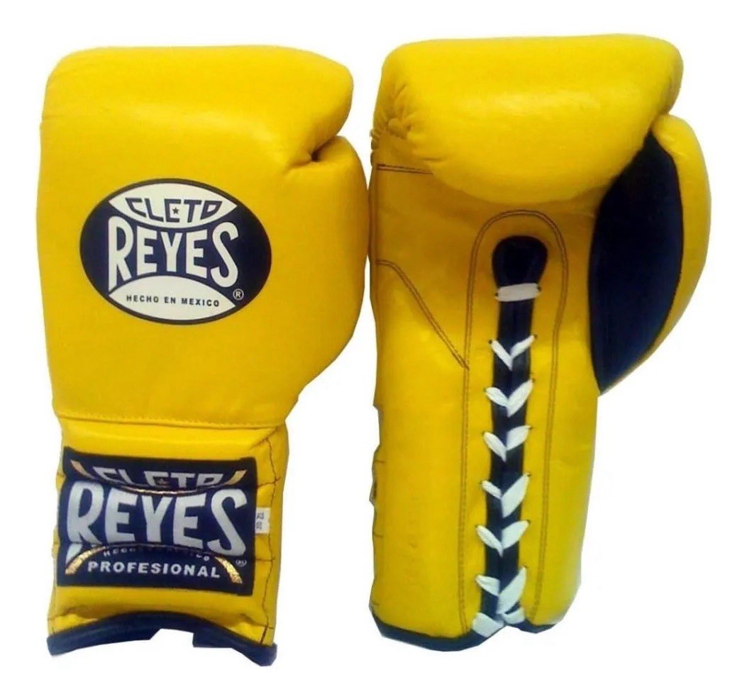 RARE Professional Yellow CLETO REYES Boxing Gloves Lace Up