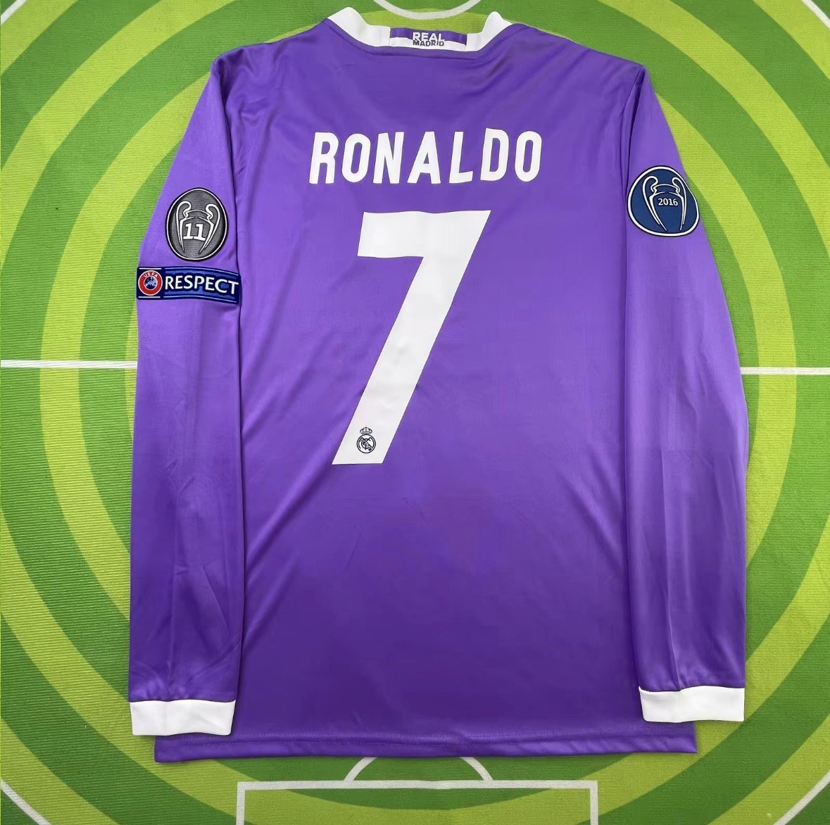 Real Madrid 2016/17 UCL Final Cristiano Ronaldo Purple Retro