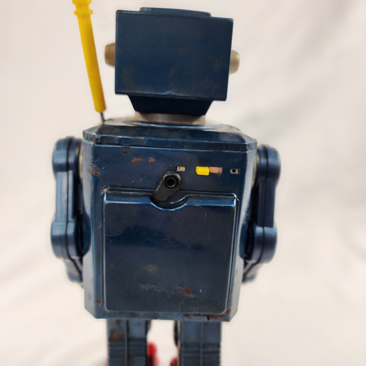 Vtg 1960s Blue Radar Robot Tin Toy Japan Original S.H Horikawa
