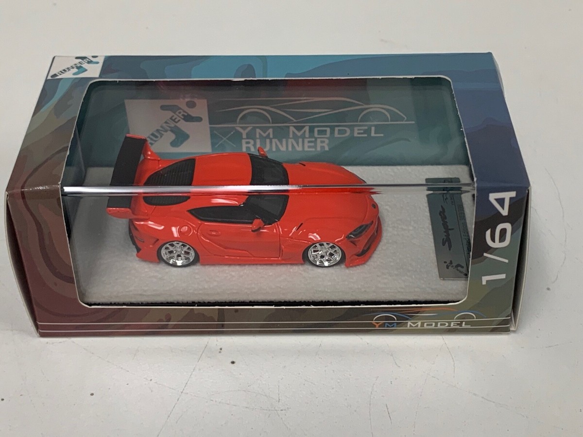 1/64 YM Models Toyota Supra after market in Gloss Orange limited