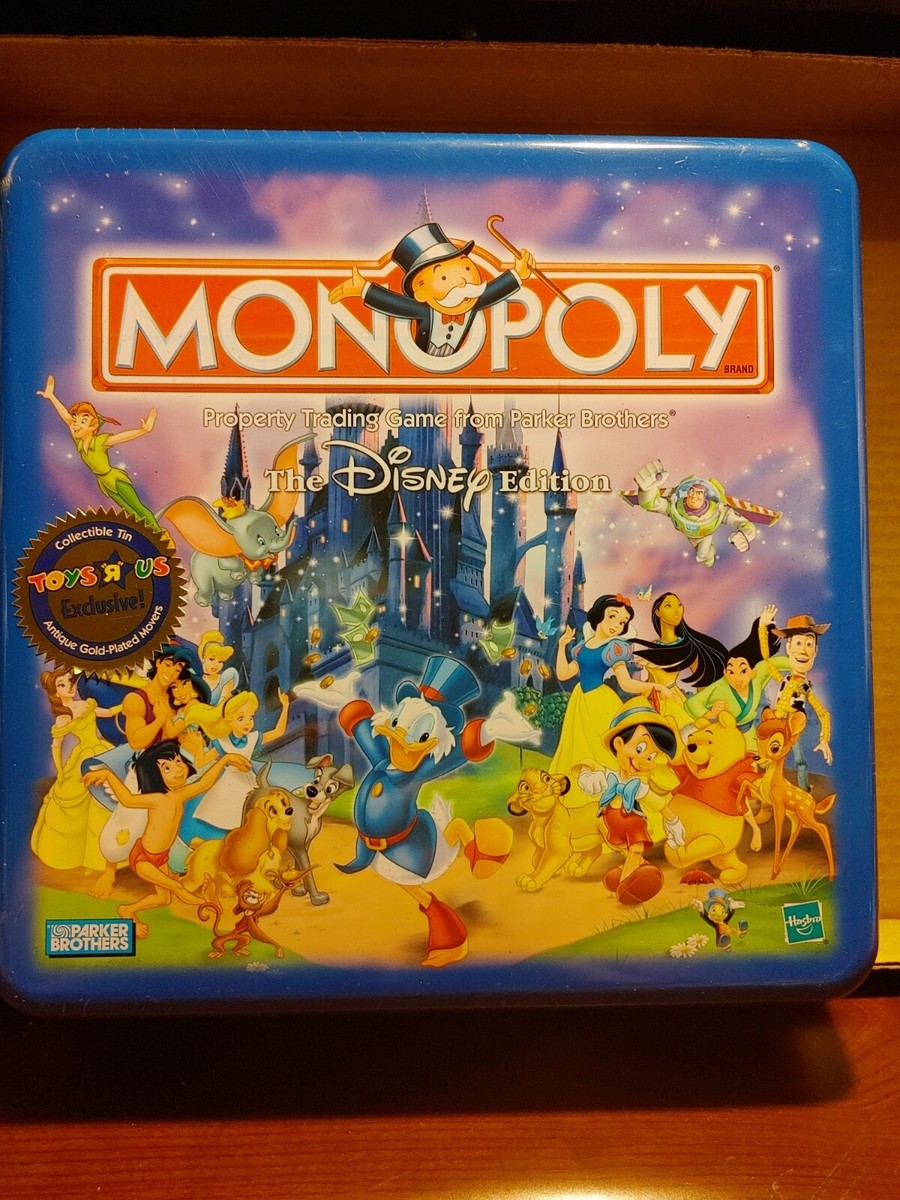 The Disney Edition Monopoly Collectible Tin FACTORY SEALED TOYS R