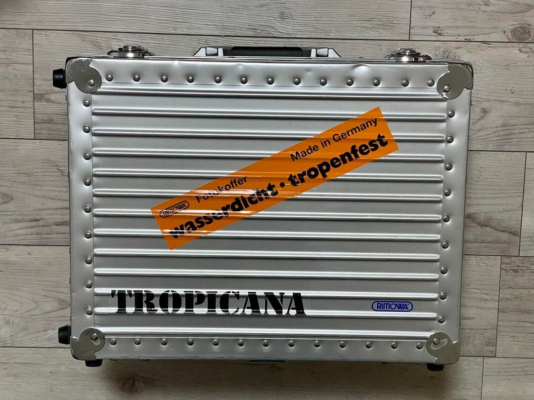 Rimowa Tropicana Trolley 23L 370.07 Silver Aluminum With Key Used