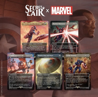 MTG✨CAPTAIN AMERICA'S AID (Sigarda's Aid)✨SLD X MARVEL Captain