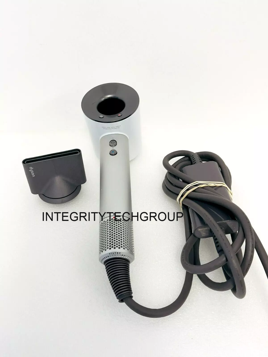 Dyson Supersonic Hair Dryer HD01 White/Silver plus Concentrator