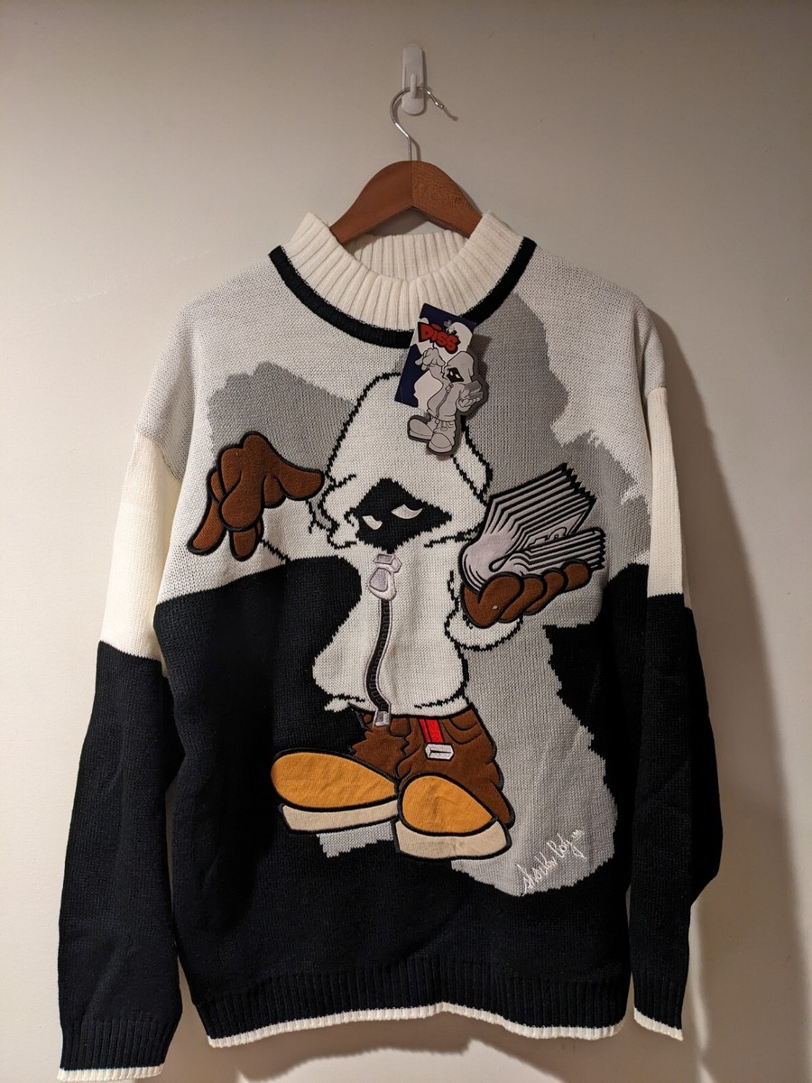 Vintage Y2K Diss Shadow Boy Graffiti Punk Skater Large Black