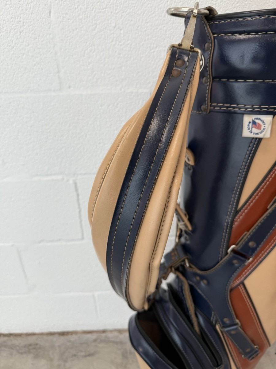 Vintage Ron Miller Brown Blue Pro Model Golf Bag | eBay