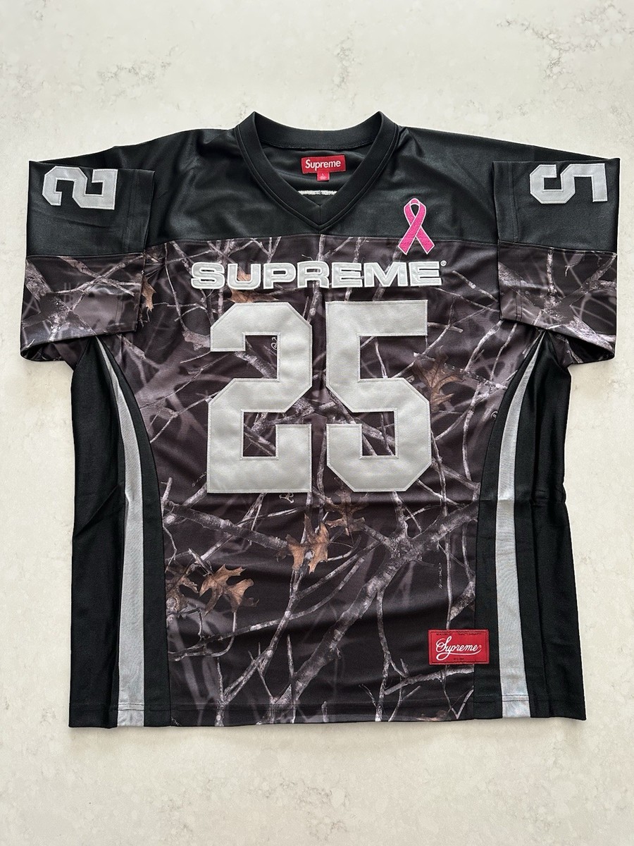 Size Large - FW25 Supreme Breast Cancer Awareness Football Jersey