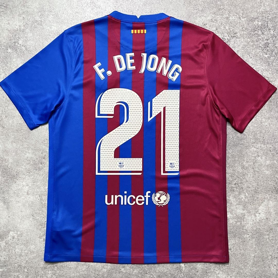 FC Barcelona F. De Jong 21 ユニホーム Mサイズ FCバルセロナ F. DE