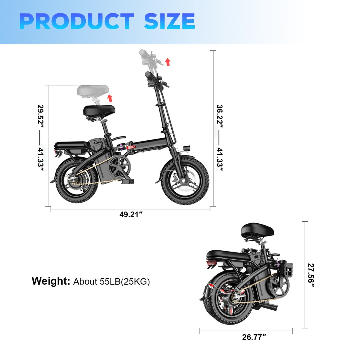 2025最新 折り畳み可EBIKE 400W48V10ah 2025最新 折り畳み可EBIKE