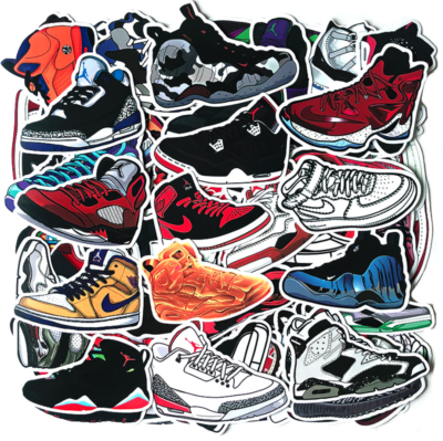 Mix 10/50 PCs Sports Jordan Air SB basketball shoe Gift Sticker