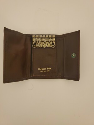 Vintage Christian Dior Trotter Key Holder Wallet Ring Chain