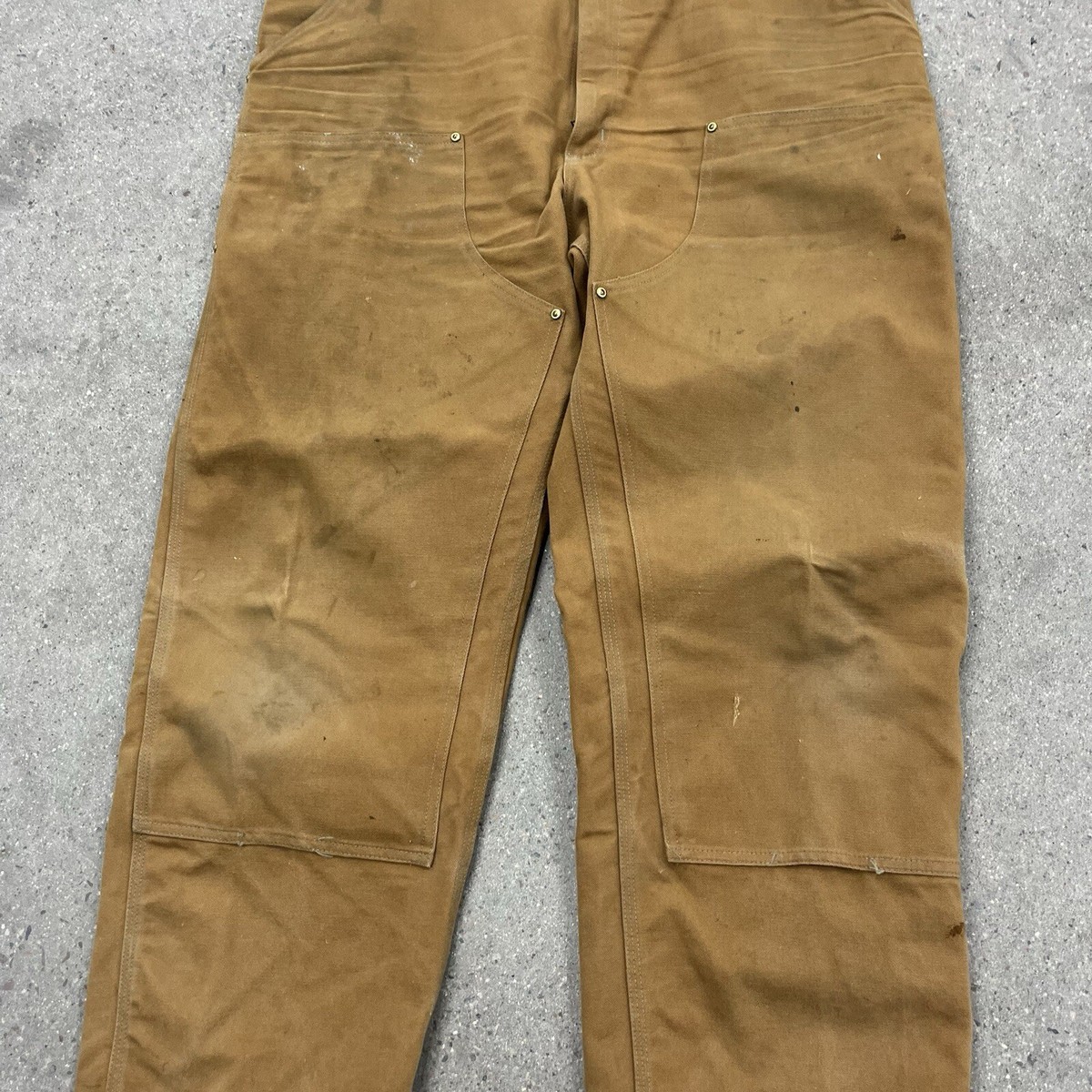 Vintage Carhartt 62W Double Knee Duck Canvas Work Carpenter Pants