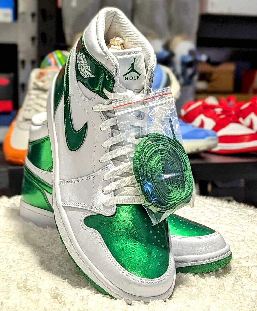 Nike Air Jordan 1 High Golf Metallic Green DQ0660-130 Men's Size