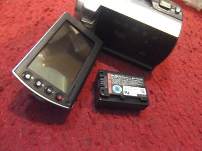 Sony HandyCam DcR-SR87 80GB Video Camera Camcorder - Silver | eBay