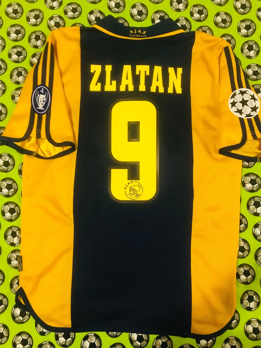 Adidas Ajax Away Soccer Jersey CENTENARY Champions 2000 Zlatan