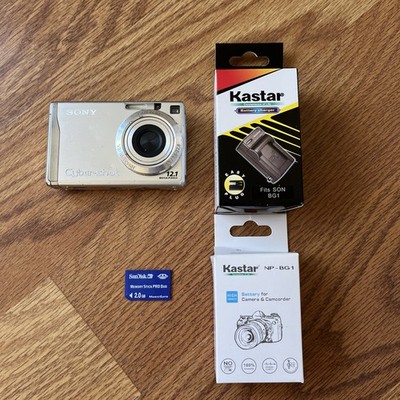 Sony Cyber-shot DSC-W200 12.1MP Digital Camera - Silver for sale