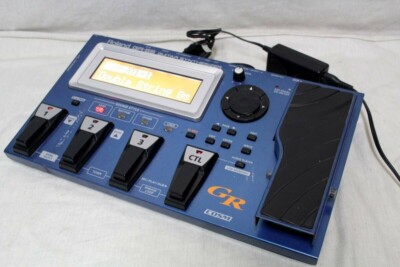 Roland GR-55 Guitar Synthesizer Effect Pedal Blue Used Tested w