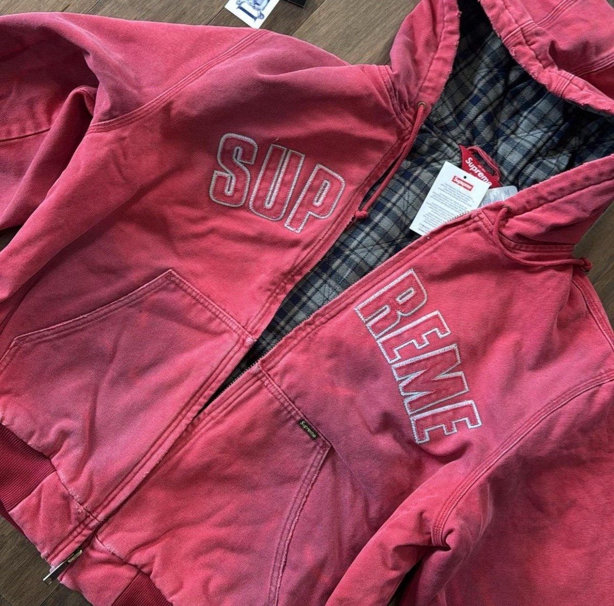 Supreme Reflective Arc Hooded Work Jacket | eBay