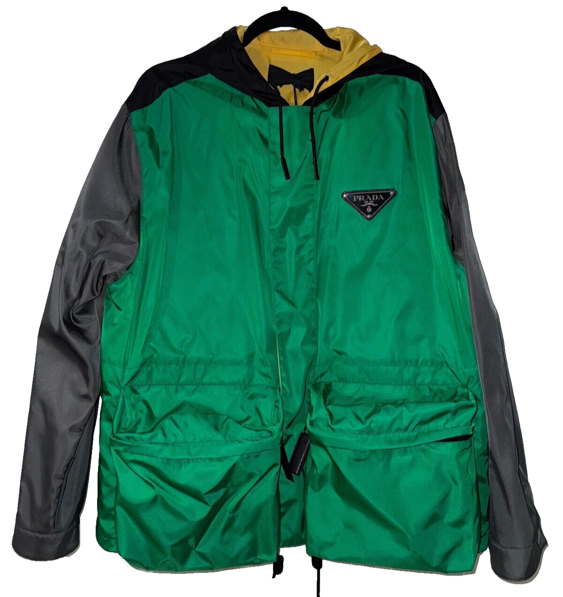 Prada SS20 Aoyama Exclusive Colorblock Green Oversized Nylon