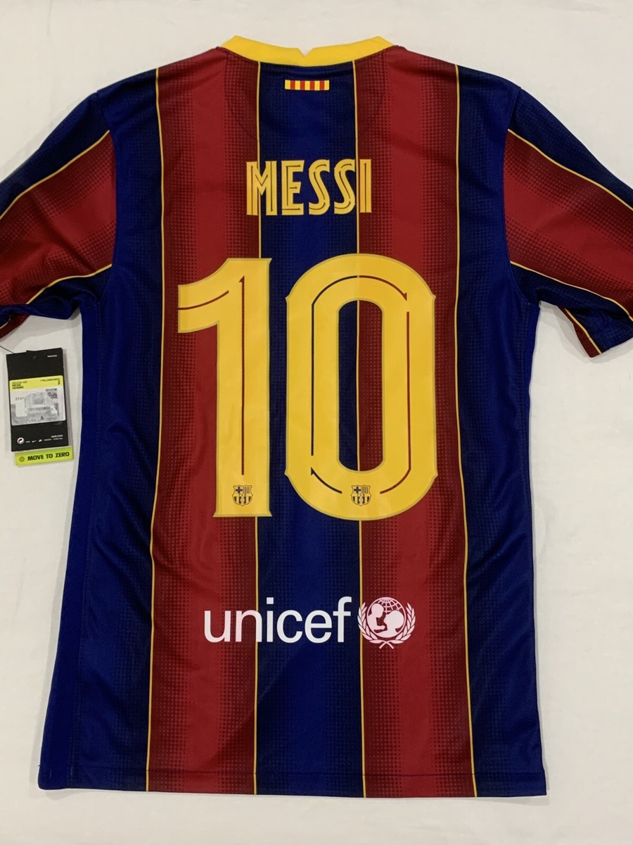 Nike FC Barcelona 2020/21 Home Football Shirt #10 Messi - Size