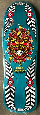 New Powell Peralta Nicky Guerrero Mask Skateboard Deck Teal Stain