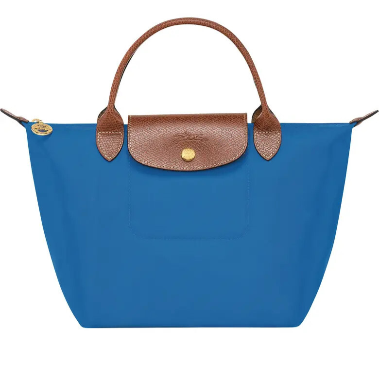 NWT LONGCHAMP Le Pliage Type S Small Tote 1621089 Cobalt Blue 100