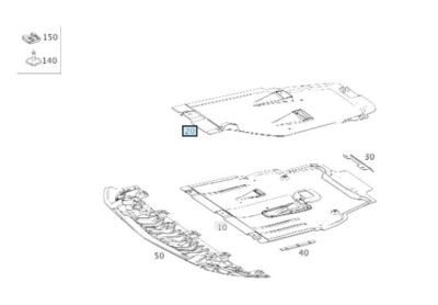 Genuine Mercedes Engine Undertray Shield Cover W176 W242 W246 W117