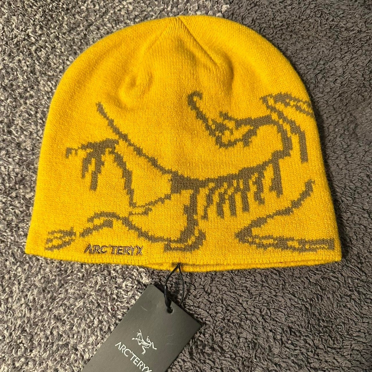 New Arc'teryx Bird Head Yellow Toque Beanie – Wool Winter Hat