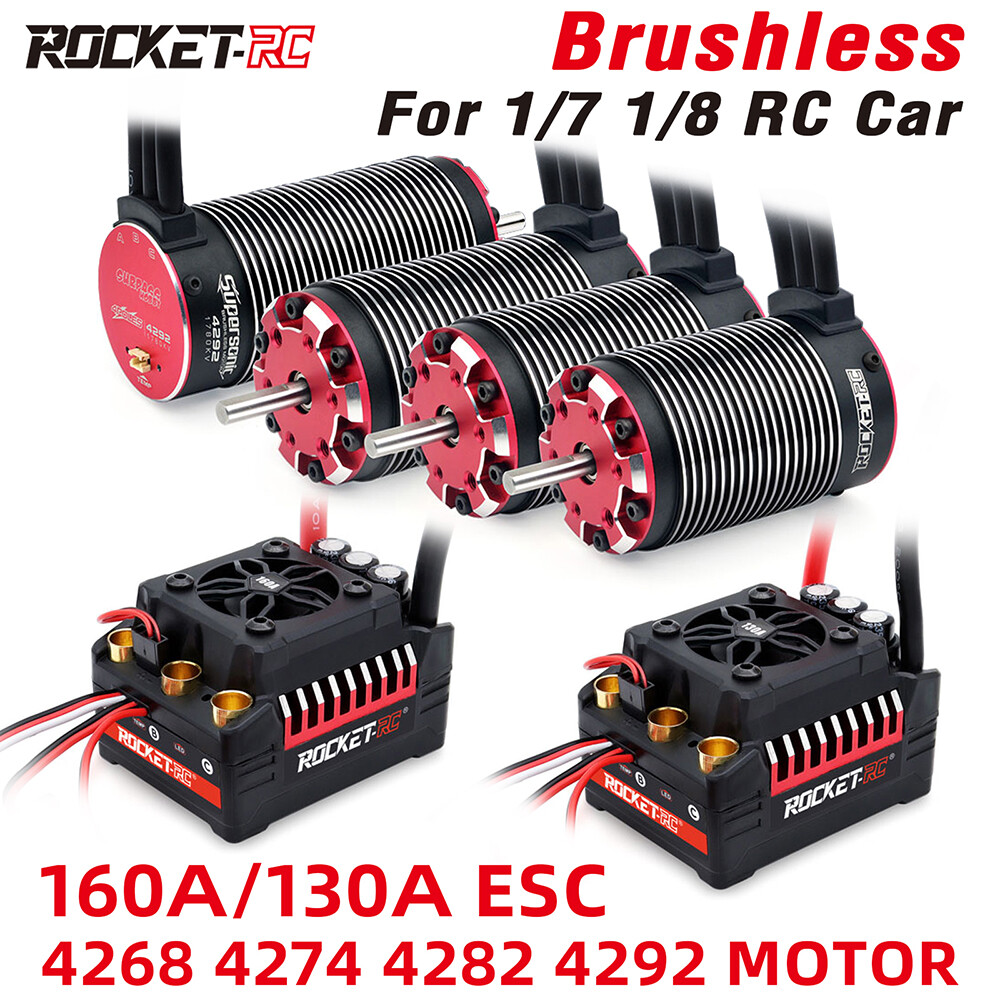 Rocket-RC Brushless Motor ESC Combo for 1/8 1/7 RC Car Truck