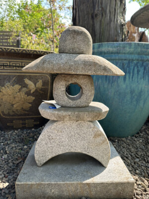 Stone Lantern Tourou Medium Granite Japanese Garden Ornament