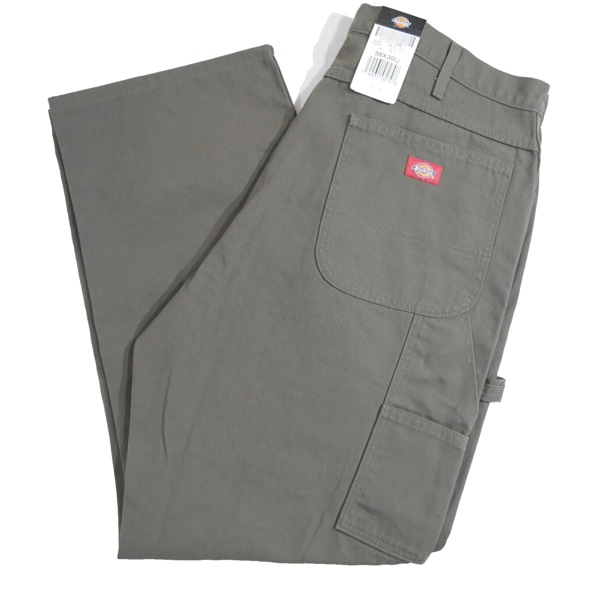 Dickies Mens Relaxed-Fit StraightLeg Duck Carpenter Jeans Moss