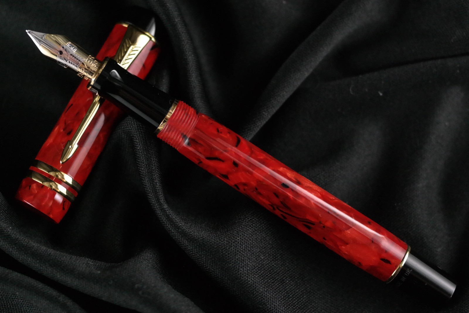 Parker Duofold International MKII Jasper Red Fountain Pen | eBay