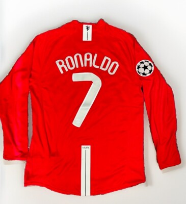 Retro Ronaldo Manchester United 2008 UCL Final Long Sleeve Jersey