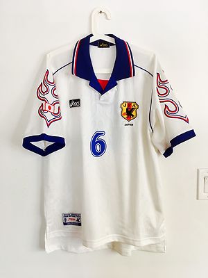 ULTRA RARE 1998 JAPAN AWAY ASICS MATCH ISSUE UNWORN SHIRT AND