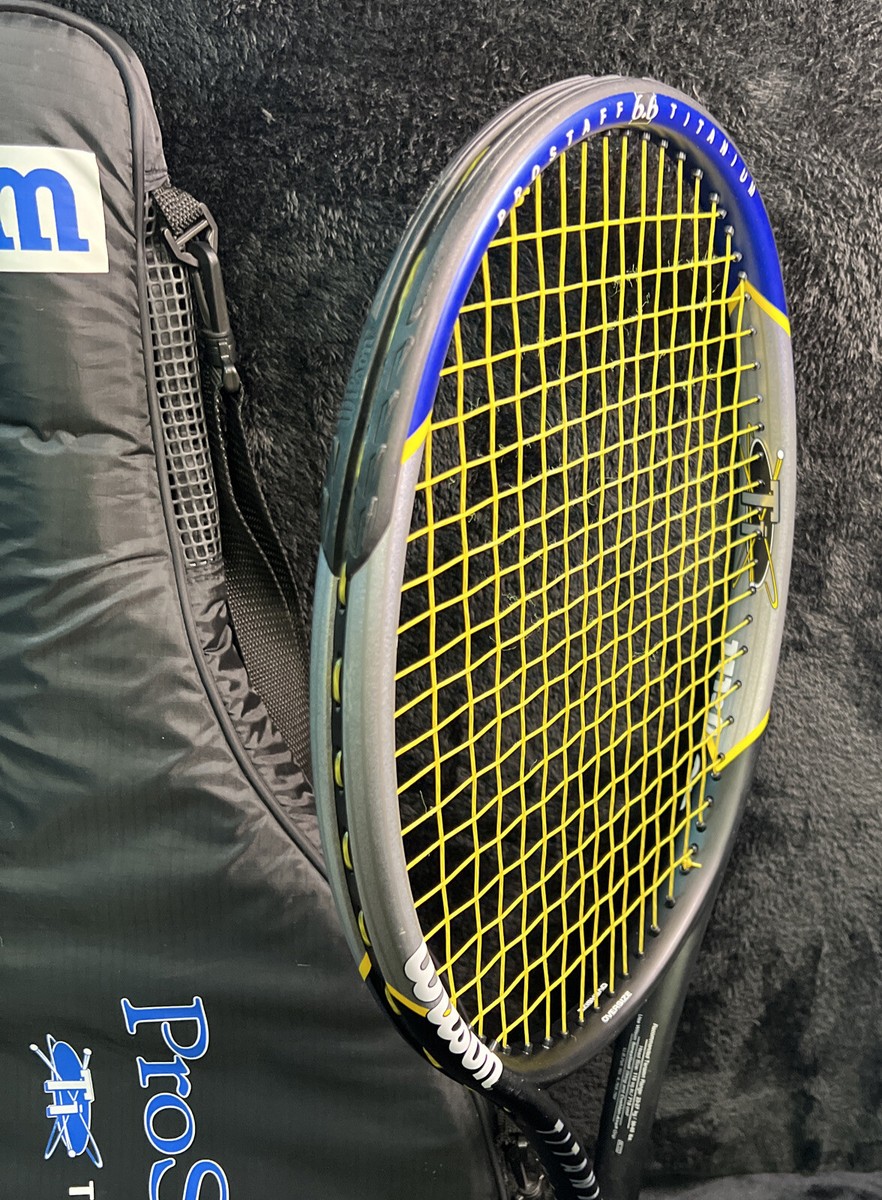Wilson Pro Staff 6.6 TI Titanium 110 SQ Tennis Racquet 4 1/2 W