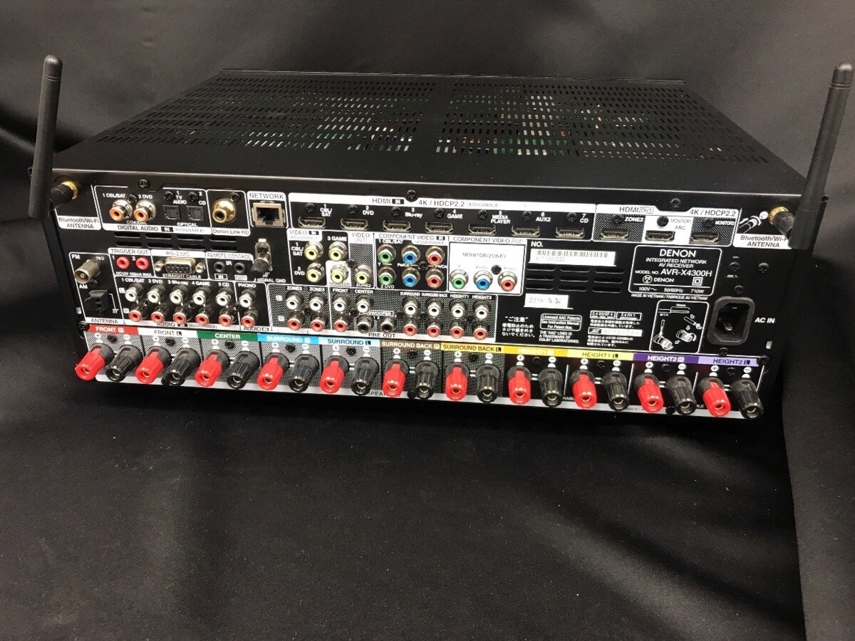 Denon AVR-X4300H 9.2ch 4K A/V AV Receiver Used Tested Working
