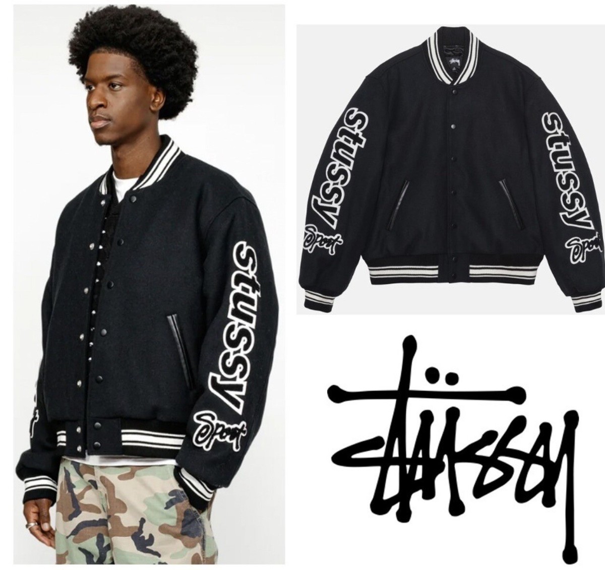 Stussy Varsity Jacket Competition - 115748. NWT. Size Small And XL