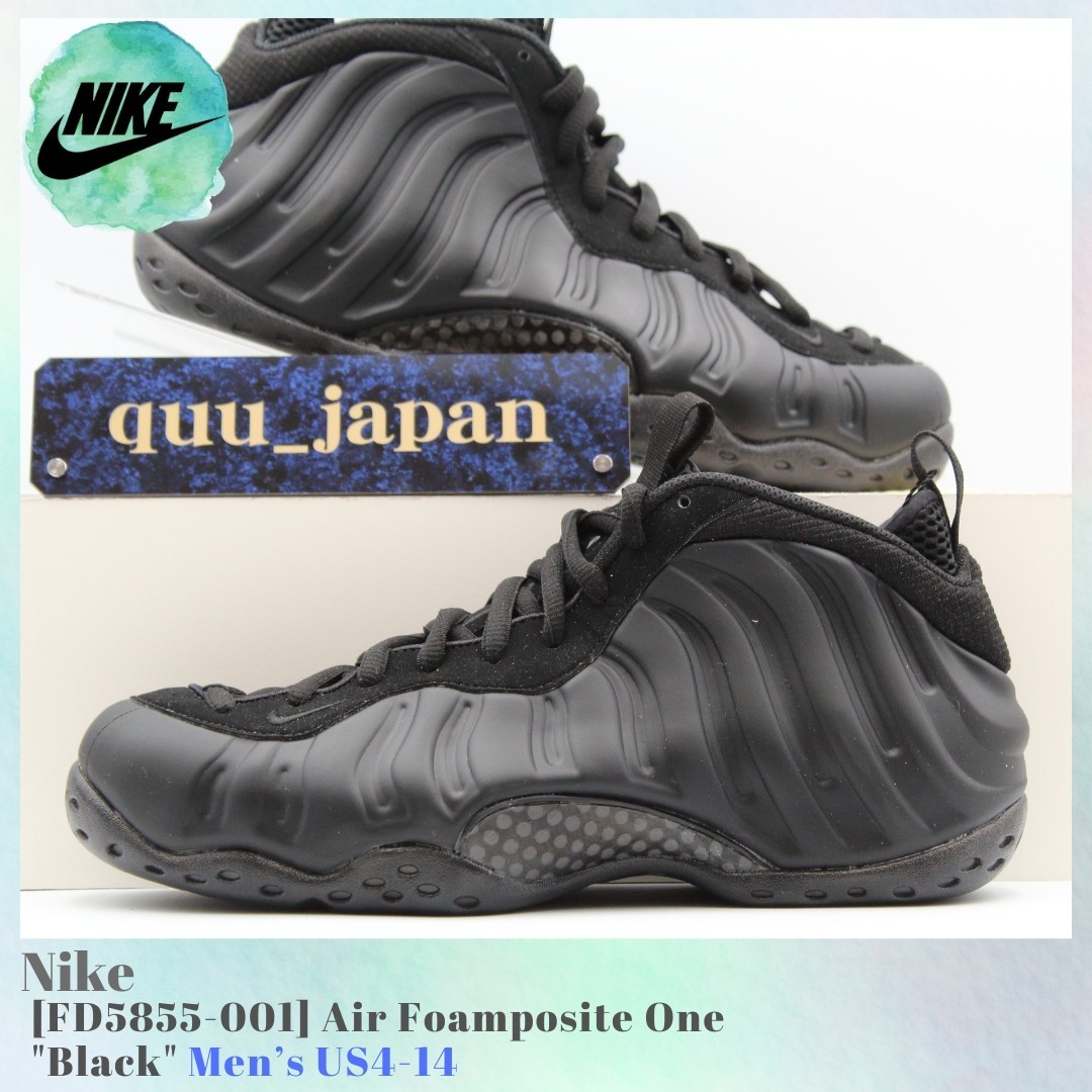 Nike Air Foamposite One Black FD5855-001 Men's US4-14 NEW | eBay