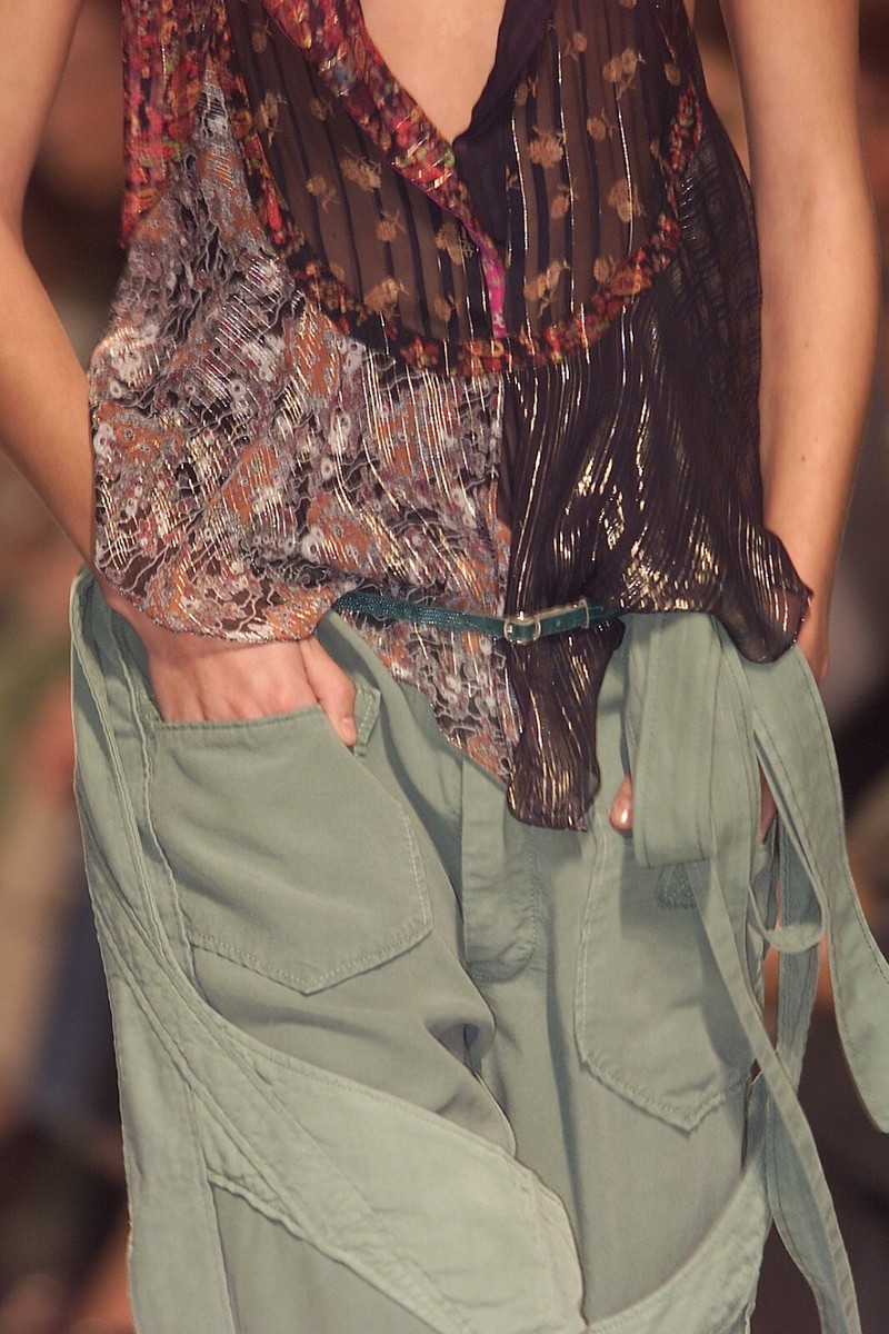 Balenciaga Le Dix Spring 2002 Black Straight Leg Cargo Pants