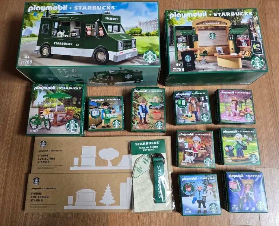 PLAYMOBIL X STARBUCKS KOREA 2024 FIGURE ALL FULL SET LIMITED