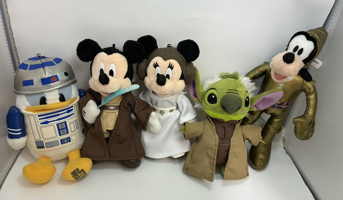 Tokyo Disneyland Star Wars Star Tours Plush Stitch Donald Mickey