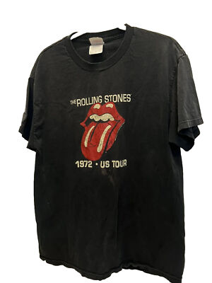 VINTAGE ￼Tennessee River Rolling Stones 1972 US Tour Crew-Neck T