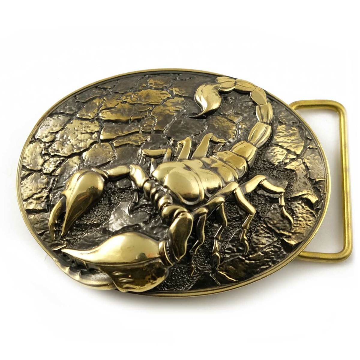 Scorpion belt buckle, Scorpion solid brass belt buckle for casual